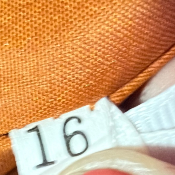 Cinnamon Orange A-Line Side Slit Chiffon Dress - Picture 8 of 9